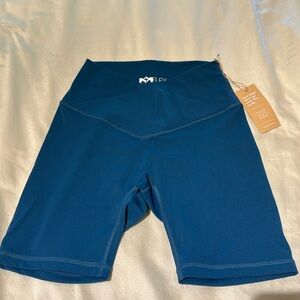 PopFlex crisscross shorts XS blue NWT indigo highness